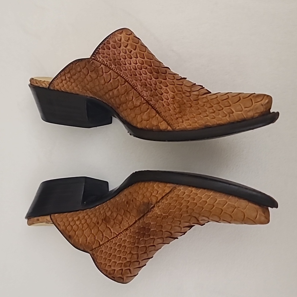 Tres Outlaw Custom Python Western Mules Size 8 - image 3